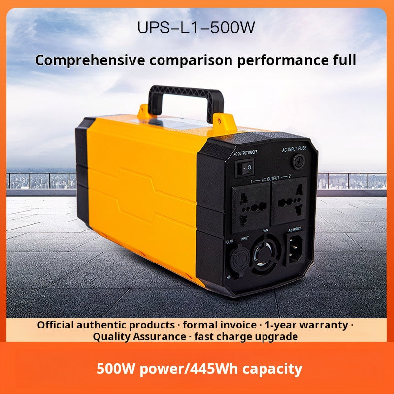 Portable lithium battery UPS energy storage, outdoor emergency mobile camping, stall self-driving tour, high-power backup power supply